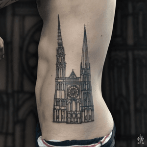 iditch@hotmail.fr #iditch #tattoo #mojitotattoo #toulouse #traditionaltattoo #cathedral #ribs #engraving 