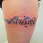 #tattoo #watercolor #watercolortattoo #hakunamatata #simbatattoo