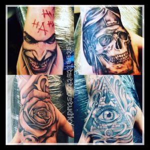 Joker - rose -skull - eye