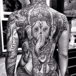 Wow! #hennatattoo #elephant #bodysuit #dotwork #linework #blackandgrey #shading 