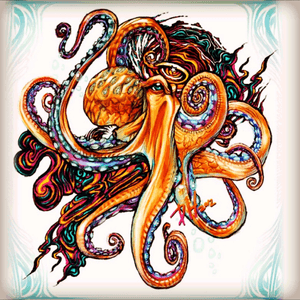 This is most definitely my dream tattoo. Not exactly the same as this picture kind of want to make it a little different so it my own and not copied but I love the octopus in this! I like that the octopus symbolizes things like diversity and intelligence. #dreamtattoo #octopustattoo #diversity #intelligence @amijames 