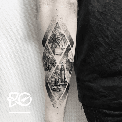 By RO. Robert Pavez •The Four Dreams • Studio Nice Tattoo • Stockholm - Sweden 2017 • Please! Don't copy® • #engraving #dotwork #etching #dot #linework #geometric #ro #blackwork #blackworktattoo #blackandgrey #black #tattoo 