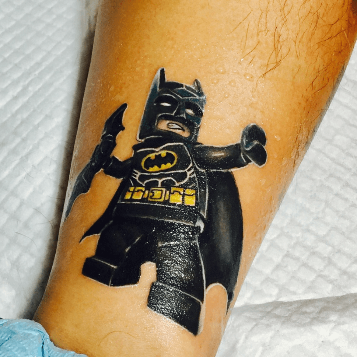 Tattoo uploaded by Stef Lee • #batman #lego #colored #tiny #batmanlego  #batmantattoo #tattoo #tatoodesign #skinart • Tattoodo