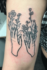 Hands with Wildflowers