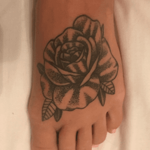 Rose on my foot #rose #rosetattoo #floral #flower #floraltattoo #foottattoo Done By Dan Selfmade at Selfmade Tattoo in Great Yarmouth, Norfolk, UK