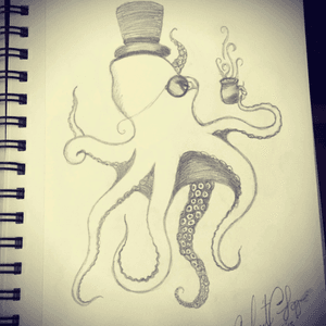 Love this guy! #sketch #drawing #octopus #tattooidea #megandreamtattoo #wantit 