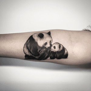 Pandas #panda #bear #beartattoo 