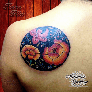 Flowers tattoo #tattoo #marianagroning #karmatattoo #cdmx #MexicoCity #watercolor #watercolortattoo #watercolortattooartist #flower 