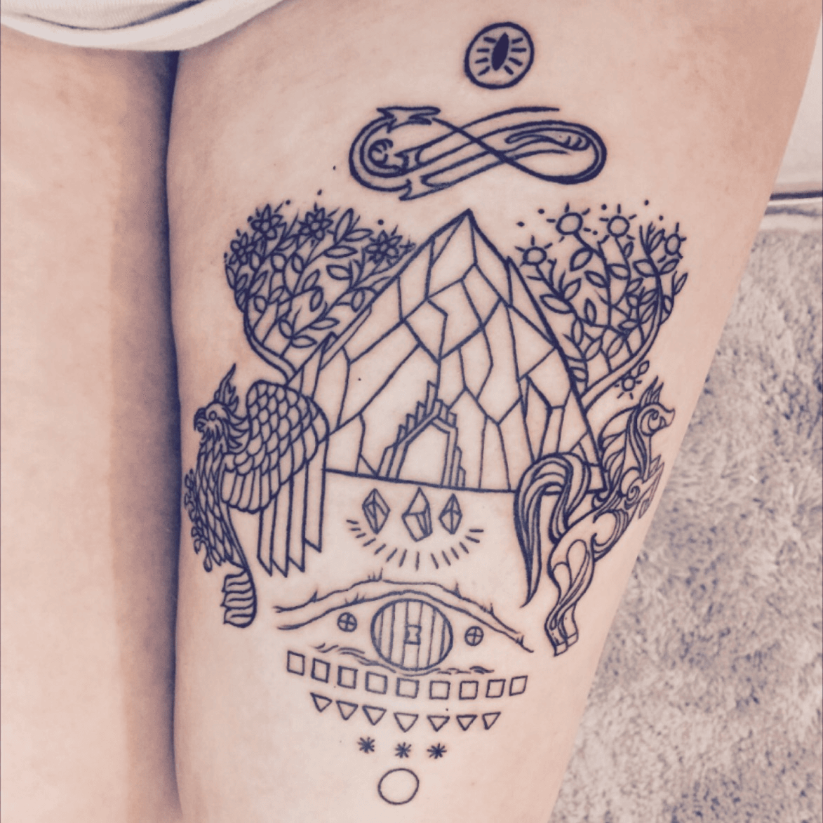 Present by tattooist Cozy  Tattoogridnet