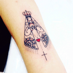 Tatuagem nossa senhora aparecida #jeffinhotattow #nossasenhira #santa 