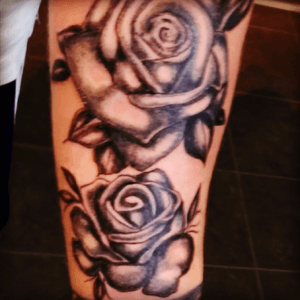 My new roses #roses #black #petals #forearm 