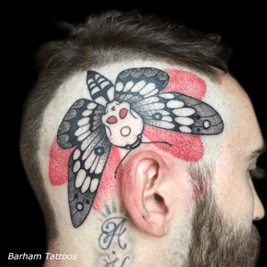 Skull Moth Tattoo by Barham