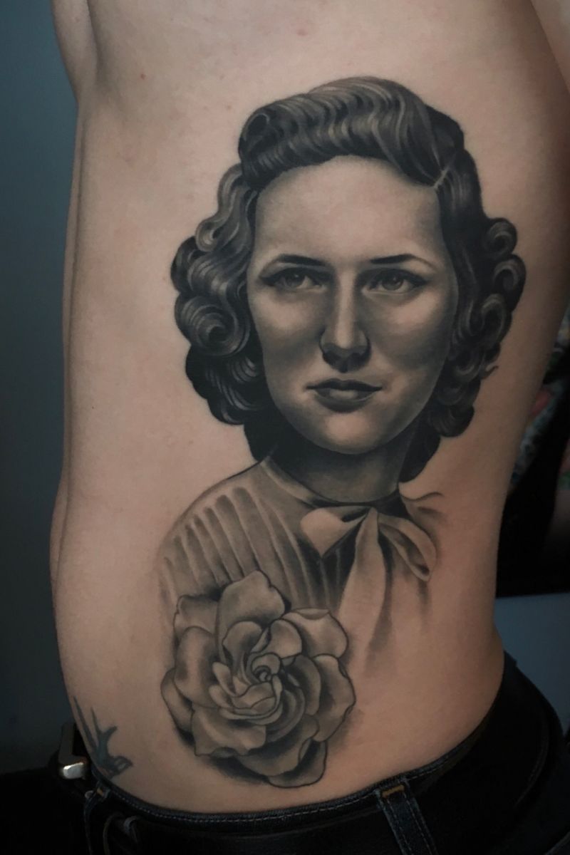Tattoo uploaded by Rose Hardy • Wolfram’s grandmother done at Kings