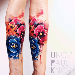 #unclepaulknows#flowers #watercolor 