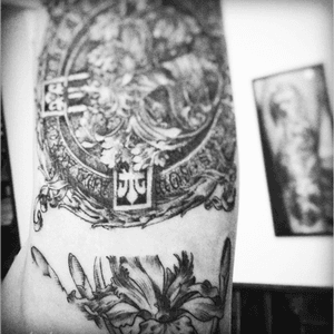 family heraldry and a little piece of iris
