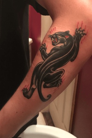 Climbing panther by Pj Anderson at Gold Club Electric Nashville