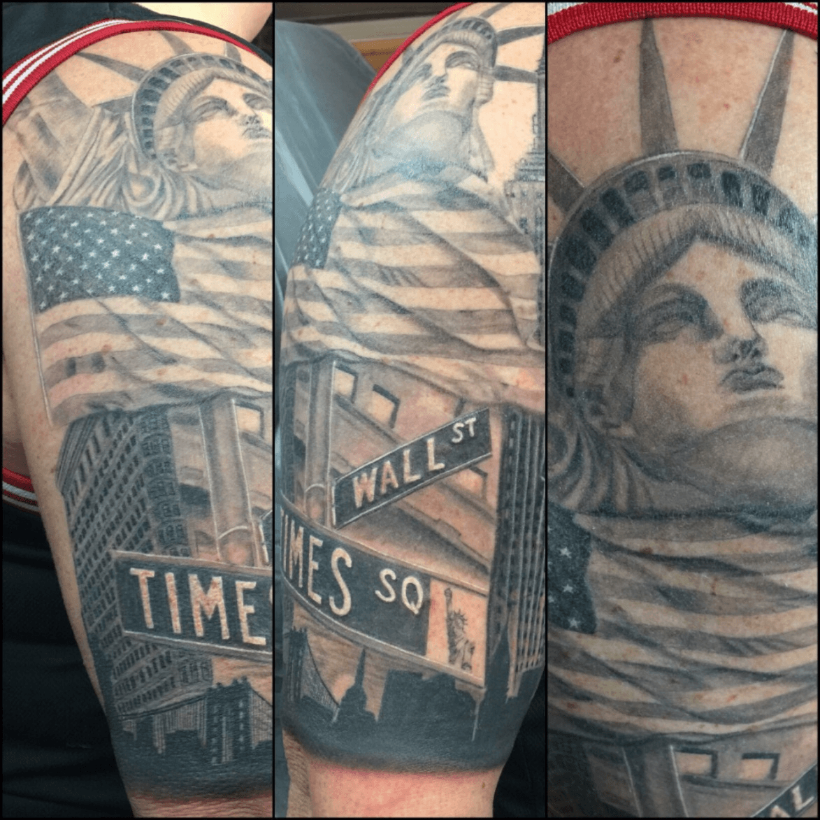 Famous landmarks sleeve tattoo by gregoriokun on DeviantArt