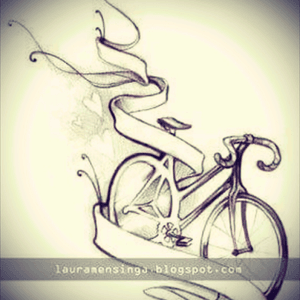 I want to ride my bicycle #watercolor #megandreamtattoo 💕