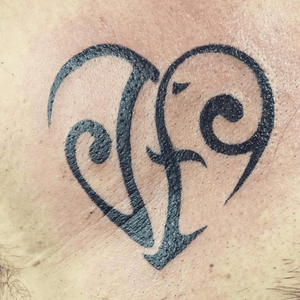 Done by Xenia Aarts - Resident Artist.                            #tat #tatt #tattoo #tattoos #amazingtattoo #ink #inked #inkedup #amazingink #blacktattoo #blacktattooing #blackart #smallpiece #heart #hearttattoo #initials #initialstattoo #coupletattoo #chestpiece #tattoolovers #inklovers #artlovers #culemborg #netherlands 