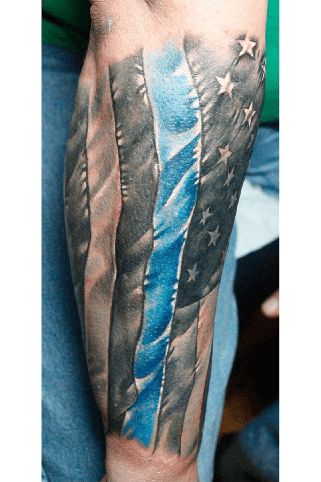 tattoos blueline flagTikTok Search