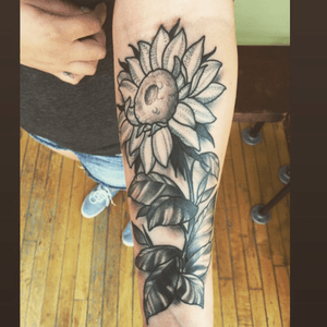 I want to be like a sunflower so that on my darkest days I will stand tall and find the light. #fishladdertattoo