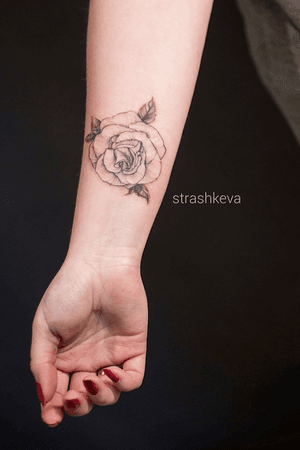 #rose #strashkeva #blacktattoo #rosetattoo more my works: www.instagram.com/strashkeva.tattoo