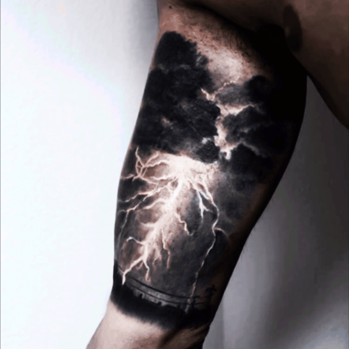 Tattoo uploaded by Melyssa • This #storm is incredible! I'd love a  #hyperrealistic #weather #tattoo! #lightning #clouds #dreamtattoo • Tattoodo