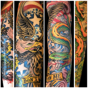 Tattoo by Lark Tattoo artist/owner Bruce Kaplan. #color #colorbomb #america #eagle #americaneagle #americanbaldeagle #baldeagle #snake #starsandstripes #flag #americanflag #libertytree #donttreadonme #skull #tree #brucekaplan #owner #artist #ownerartist #artistowner #LarkTattoo #LarkTattooWestbury #NY #BestOfLongIsland #VotedBestOfLongIsland #BestOfNYC #VotedBestOfNYC #VotedNumber1 #LongIsland #LongIslandNY #NewYork #NYC #TattoosEvenMomWouldLove  #NassauCounty #tattoo #tattoos #tat #tats #tatts #tatted #tattedup #tattoist #tattooed #tattoooftheday #inked #inkedup #ink #tattoooftheday #amazingink #bodyart