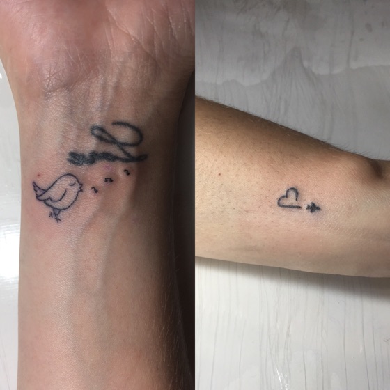 I got a cute tattoo in Thailand its now been two years and it looks  completely different  The Sun