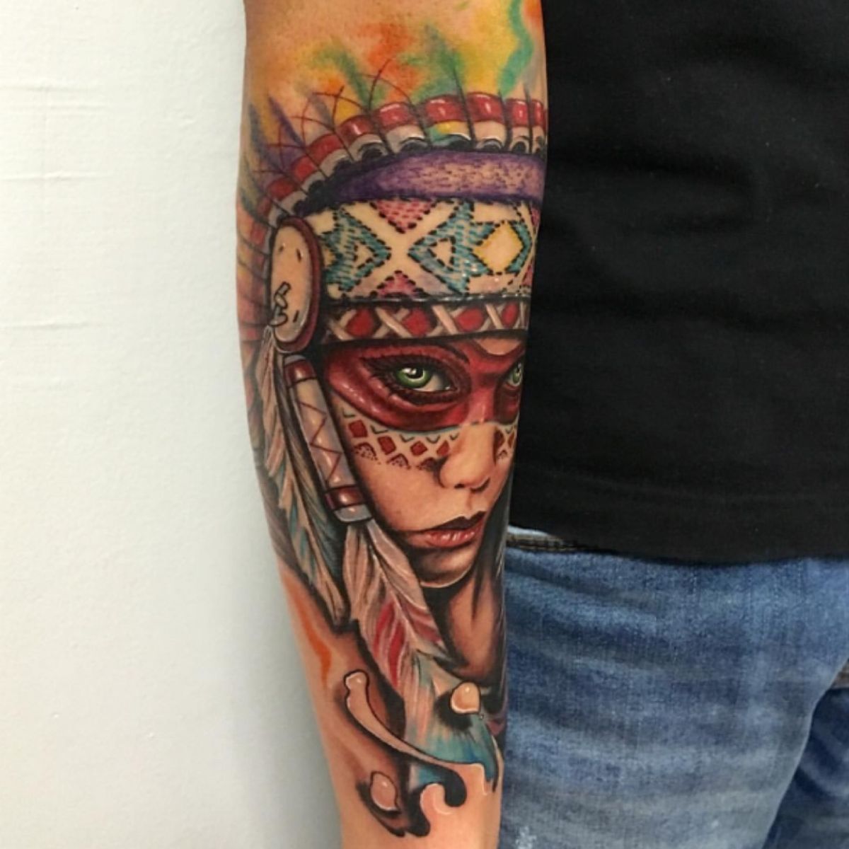 native american warrior tattoo