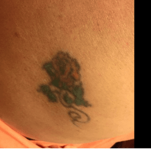 My very first , back 32 years ago on my right shoulder. Kinda sad looking now lol
