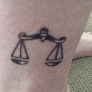Libra on ankle