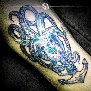 5º Octopis/anchor (second session) #tattoo #octopus #anchor #bylazlodasilva (art by other artist) 