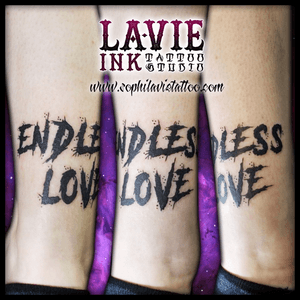 Lettering #lettering #letteringtattoo #tattoo #tattooer #tattoolife #endlesslove #love 