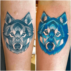Mosaic styled #wolfheads! Remember to upload your dream tatto and tag it #megandreamtattoo 