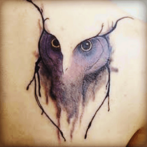Cool #owl #watercolor 