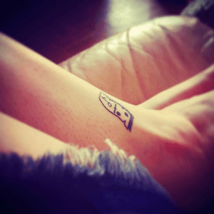 Domino friendship tattoo made with BestFriend in London #domino #tattoo #friendship #london 