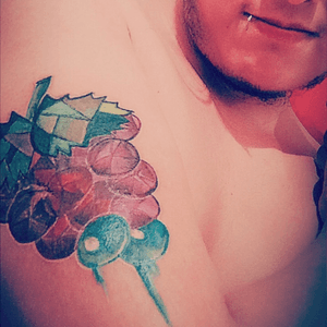 Scar cover #grapes #tattoo #watercolor 