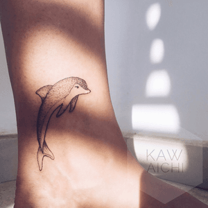🐬🐬Here is a new cute dolphin. Follow me. Waiting for your sketches in Direct Insta @kaw.aichi🐬🐬#tattoo#tattooist#tattooed#tattoomodel#love#like#heart#mom#dolphin#dolphintattoo#animal#animals#cute#dotworktattoo#bright#tumblr#like4like#style#art#goodnight#haifa#israel#black#stylish#leg#horn#horns#nature#sunny