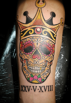 Done by Jarno Theijn - Resident Artist.                           #tat #tatt #tattoo #tattoos #amazingtattoo #ink #inked #inkedup #skull #skulls #skulltattoo #newschool #newschooltattoo #color #colorfull #leg #legtattoo #legpiece #tattoolovers #inklovers #art #culemborg #netherlands