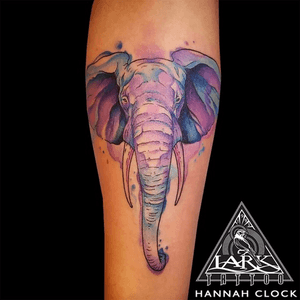 Tattoo by Lark Tattoo artist Hannah Clock.See more of Hannah's work: http://www.larktattoo.com/long-island-team-homepage/hannah-clock/.. . . .#elephant #elephanttattoo #colortattoo #watercolor #watercolortattoo #watercolorelephant #watercolorelephanttattoo #watercoloranimal #watercoloranimaltattoo #femaletattooer #femaletattooartist #ladytattooer #tattoo #tattoos #tat #tats #tatts #tatted #tattedup #tattoist #tattooed #inked #inkedup #ink #tattoooftheday #amazingink #bodyart #tattooig #tattoosofinstagram #instatats  #larktattoo #larktattoos #larktattoowestbury #westbury #longisland #NY #NewYork #usa #art #hannah #hannahclock