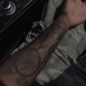 Left inside arm tattoo
