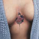 Peony and tits #peony #flower #japanese #tattoodo #wearesorrymom
