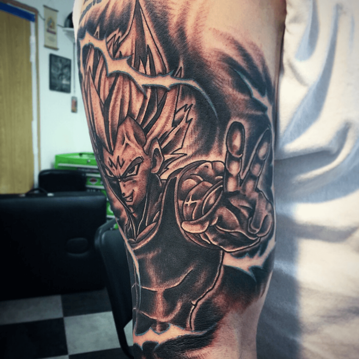 Tattoo uploaded by Statiktattoo • Majin vegeta, Dragon Ball Z #vegeta  #dragonball #dragonballz #majin #malo #vegetatattoo #chiletattoo  #chiletatuajes #tatuajes #tattoo #black #ink #chile_tatuajes  #tatuadoreschilenos • Tattoodo