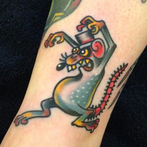 #nyc #pizza #rat done in Holland #dragon #tattoo 