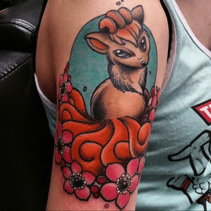 Beautiful Vulpix alternate tattoo #fox #pokemon 