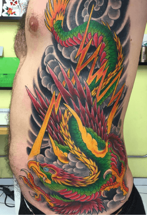 Phoenix tattoo by Troy Lane 