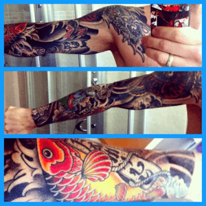 Japanesse artwork by jens from blue harvest tattoo