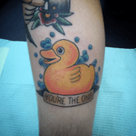Ruber ducky tattoo #rubberduck #color #neworleans #eternalink #tattoo #tattooartist #colortattoo 