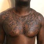 Freehand chest tattoo 
